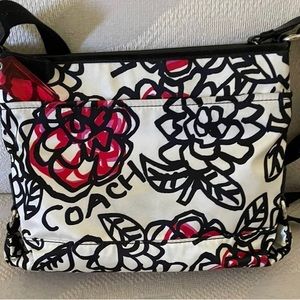 Coach over the shoulder graffiti bag